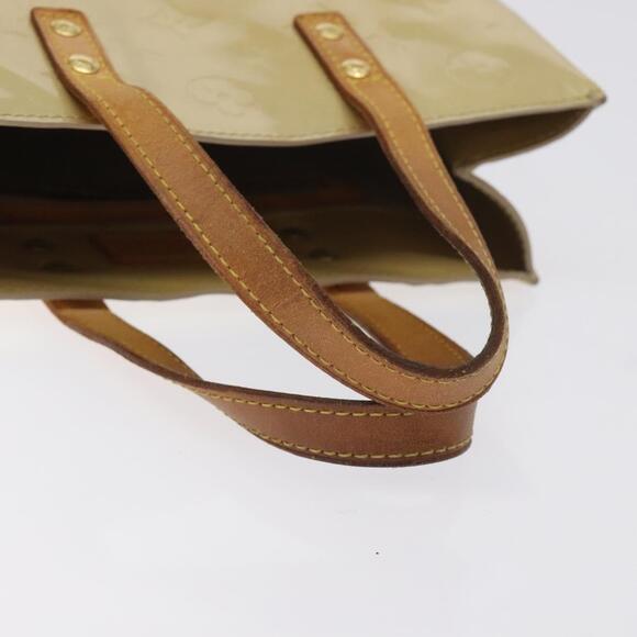 LOUIS VUITTON Monogram Vernis Reade PM Hand Bag Beige M91334 - Picture 7 of 12